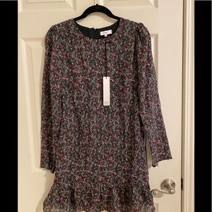 NSR Floral Ruffled Chiffon Dress